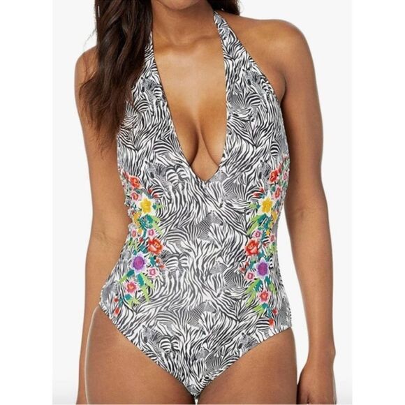 NWTs Johnny Was Spring Halter Embroidered One Piece Size Small - Picture 6 of 6